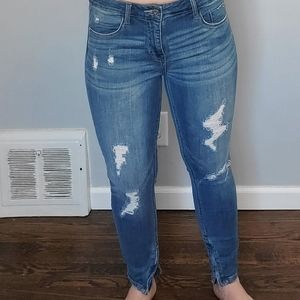 Pistola Tory Distressed Ankle Zip Skinny Jean